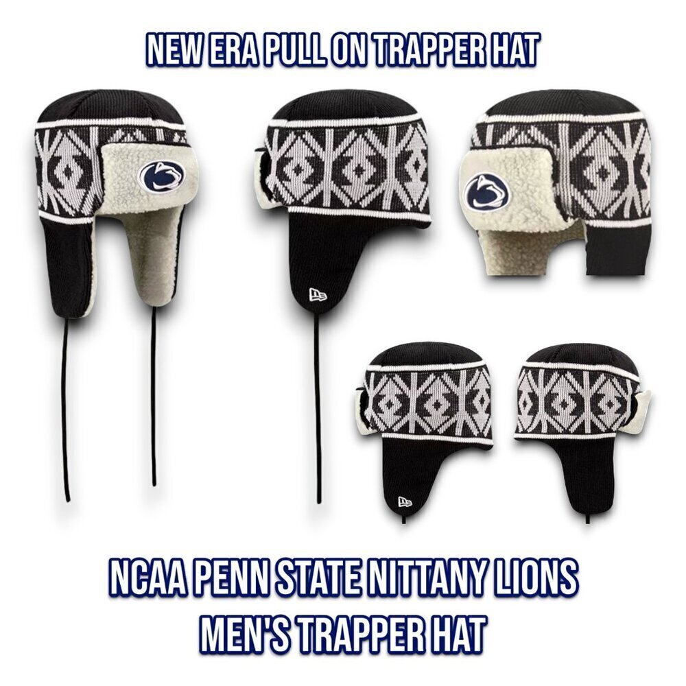 New Era Penn State Nittany Lions NCAA Men's Trapper Hat Cap Pull On OSFM _A2